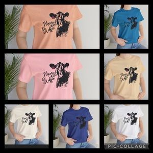 UNISEX NEW MAMA AIN’T BLUFFIN’ GRAPHIC T-SHIRT on Bella Canvas Soft brand.